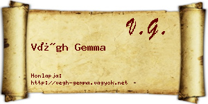 Végh Gemma névjegykártya